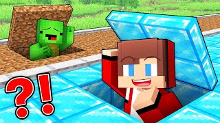 JJ and Mikey: POOR vs RICH Secret Underground Base Battle in Minecraft - Maizen