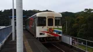 阿佐海岸鉄道ASA100形 甲浦駅発車 Asa Kaigan Railway ASA100 series DMU