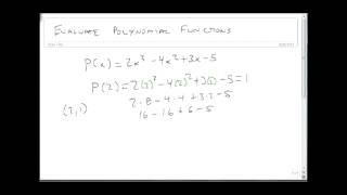 4 1 Evaluate Polynomial Functions