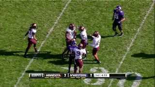 2013 Minnesota at Northwestern Football Highlights