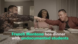 French Montana has dinner with undocumented students