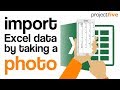 Import Excel data from a photo