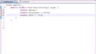 Java Programming Tutorial - 23 - Compound Interest Program.flv