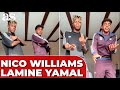 El BAILE de NICO WILLIAMS Y LAMINE YAMAL en la concentración