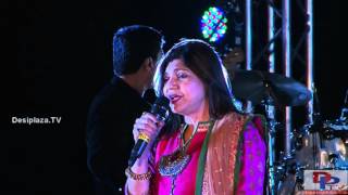 Alka Yagnik singing Jo Haal Dil Ka Idhar Ho Raha Hai song at DFWICS Diwali Mela 2015 at Dallas