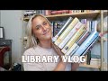 LIBRARY VLOG & HAUL | come to my library with me! ✨