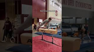 That dismount 😳😅 #gymnastics #gymnast #gym #calisthenics #fails #win #sports #ncaa #olympics #d1