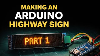 Making a Lighted Highway Sign - PART 1