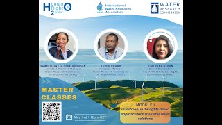 Master Class: Investment in the rights-based approach for sustainable water solutions