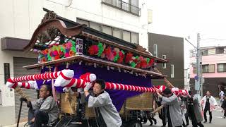 湯野稲荷神社例大祭2018年 昼の部 長谷部呉服店坂