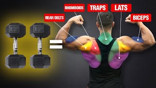 The Ultimate Back and Biceps Workout for Mass (DUMBBELLS ONLY!)