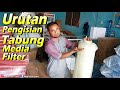 Urutan Perakitan Tabung Media Filter Air 1054 || Depot Air Minum dan Air Bersih