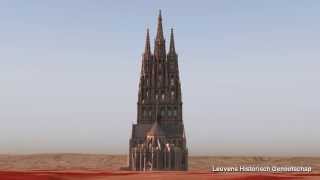 Saint Peter's church, Leuven (Louvain), Belgium - what it should look like (POVRay animation)