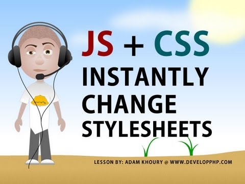 Change Style Sheet Using Javascript Tutorial CSS Swap Stylesheet Change Style Sheet Using Javascript Tutorial CSS Swap Stylesheet