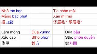 Học tiếng Quảng Đông cùng cô Dinh - Bài 19 “Trong tiệm tóc “ 學習廣東話笫十九課 “在理髮舖”