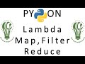 13 | Python Tutorial for Beginners | Lambda Map Filter Reduce in Python