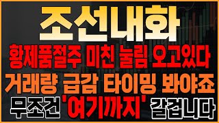 [주식] 조선내화 황제품절주 미친 눌림 오고있다!1 거래량 급감 슬슬 타이밍 봐야죠 '여기'까지 무조건 갑니다#조선내화 #조선내화주가 #조선내화주가전망