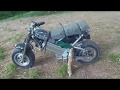 Electric pocket bike from hoverboard.