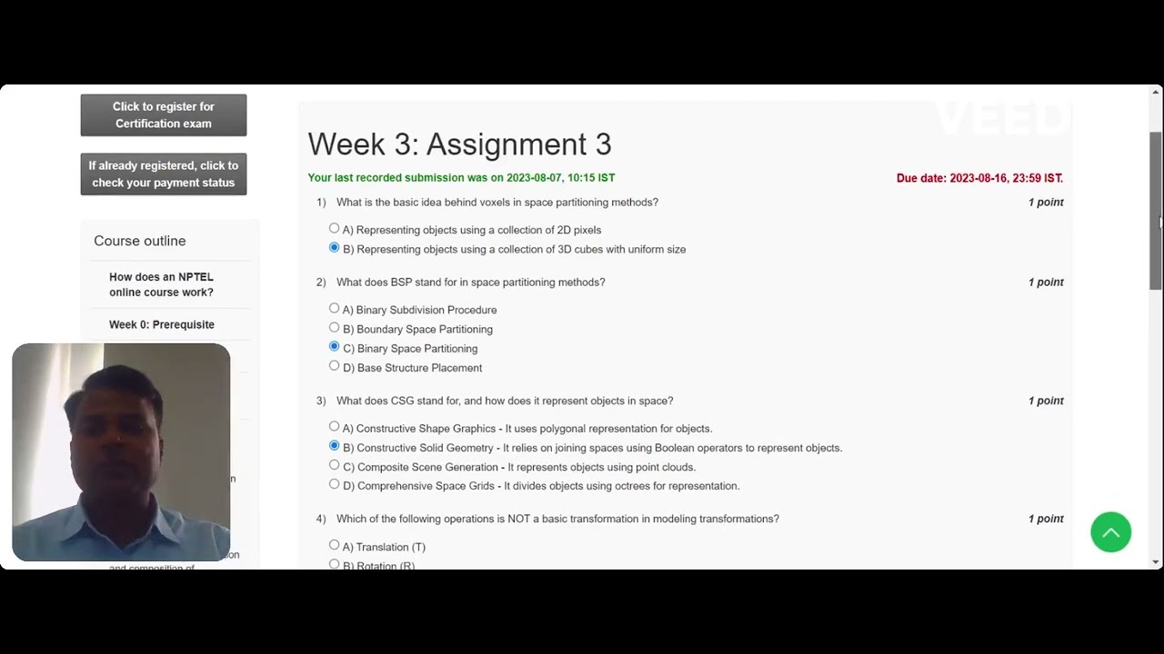 Nptel Computer Graphics Week3 Assignment3 Solution Youtube Nptel Computer Graphics Week3 Assignment3 Solution Youtube