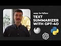 Build a Wikipedia Summarizer with Python & GPT-4o
