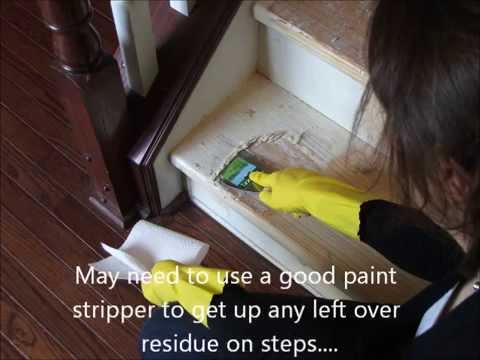 Refinish hardwood stairs that were carpeted Refinish hardwood stairs that were carpeted
