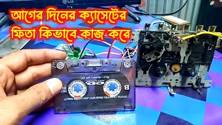 আগের দিনের ক্যাসেটের ফিতা কিভাবে কাজ করতো