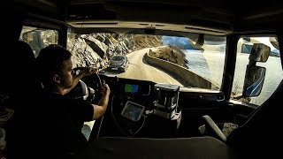 CV Driving Scania S520 - Very narrow road from Balestrand to Leikanger + Ferry Crossing!