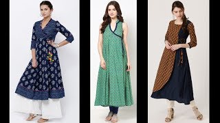 Latest Angrakha Kurti Designs | Stylish Kurti Designs