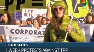 USA: Protesters Say ‘NO’ to TPP