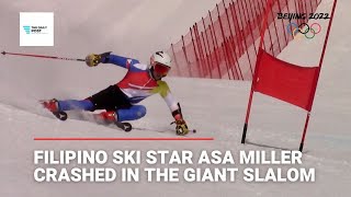 Filipino Alpine Skier ASA MILLER - DNF in giant slalom | Beijing Winter Olympics 2022
