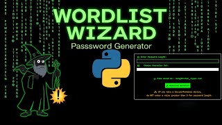 How to generate password list in python for Dictionary attacks, Brute -force attacks and etc.