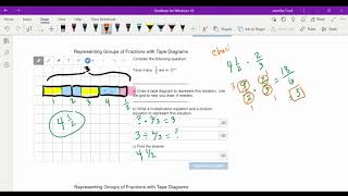 Representing Groups of Fractions with Tape Diagrams