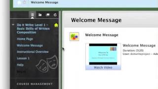 CourseSites Navigation Demo Video