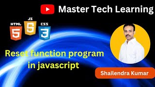 RESET FUNCTION IN JAVASCRIPT