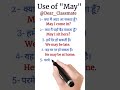 Use of May/ may ke sentences / may ke sentences in English and hindi #shorts #short