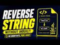 How to Reverse String Without Built-in Methods (Two Pointer Approach ) |  Interview Java Question