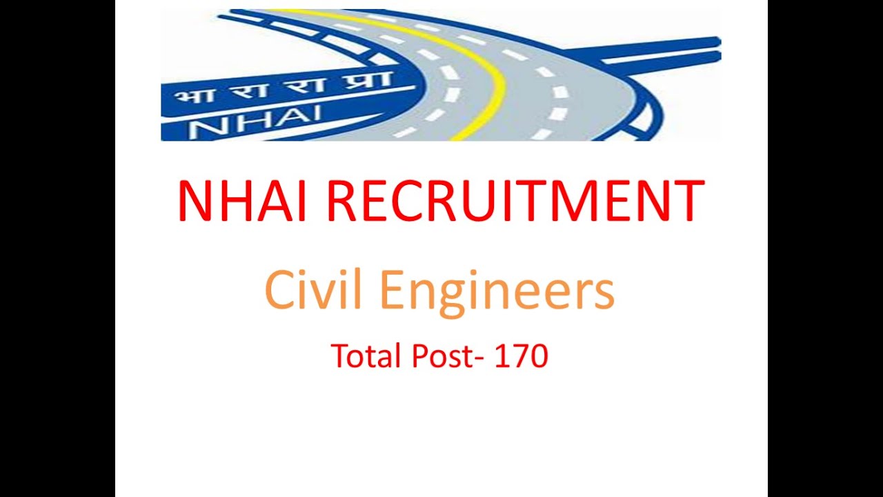 NHAI Recruitment | Manager Post | 170 Posts - YouTube