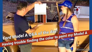 Ford Model A paint color, how do I find the paint I’m looking for? ​⁠@ModelA helps with answer!