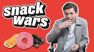Tom Holland Tries Best British And American Snacks | Snack Wars | @LADbible