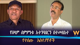 የሰላም ሰምምነቱ አተገባበርን በተመለከተ የተሰጡ  አስተያየቶች