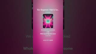 War Requested Hide Seek Delivered