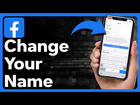 Как изменить имя Facebook на iPhone