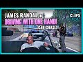 JAMES RANDAL IN DRIVING WITH ONE HAND! CAR CHASE!