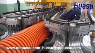 HDPE PP Single Wall Corrugated Pipe Extrusion Line