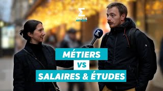 Métier VS Salaires \u0026 Études