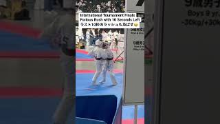 国際親善試合・9歳の部・軽量の部・決勝に②Pertandingan persahabatan internasional karate, divisi 9 tahun, division final