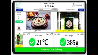 Food Quality \u0026 Quantity Standardization by AI for Increased Customer Trust in Food Deliveries