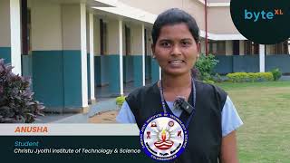 Anusha's Testimonial | Christu Jyothi Institute of Technology \u0026 Science | byteXL