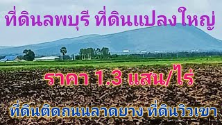 EP94.ที่ดินลพบุรี108ไร่ ที่ดินติดถนนลาดยาง ที่ดินแปลงใหญ่ อ.โคกสำโรง สนใจติดต่อ0981473498-0887902134