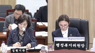 [세종시의회] 제94회 정례회 행복위 제3차 회의 2부